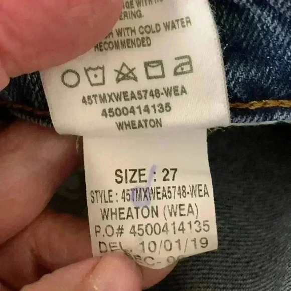 Joe’s  Jeans Wheaton High Rise Skinny Ankle Raw Hem Waist 27 - Picture 9 of 9